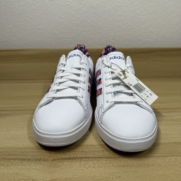 Adidas x Farm Rio Women's Grand Court 2.0 Tennis Shoe Sneaker White Size 9 - Picture 6 of 13